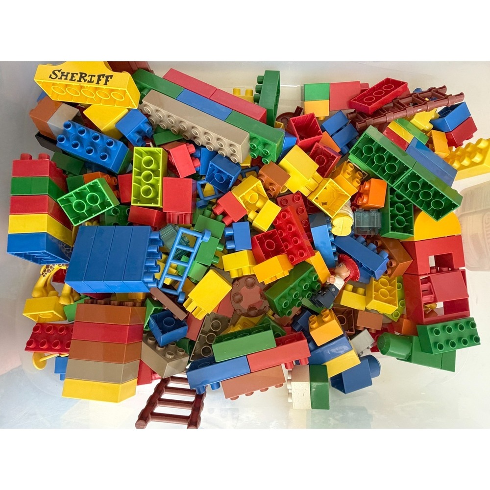 Lego Duplo Blocs 253 Pieces Mega Blocks Castle Figures Animals Cars & Much More - Picture 8 of 11